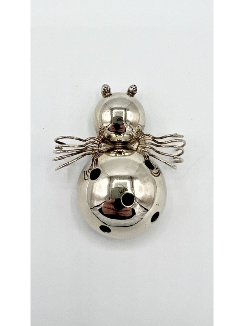 Vintage Mexican Taxco Sterling Silver Mid Century Spider Brooch 18.26g